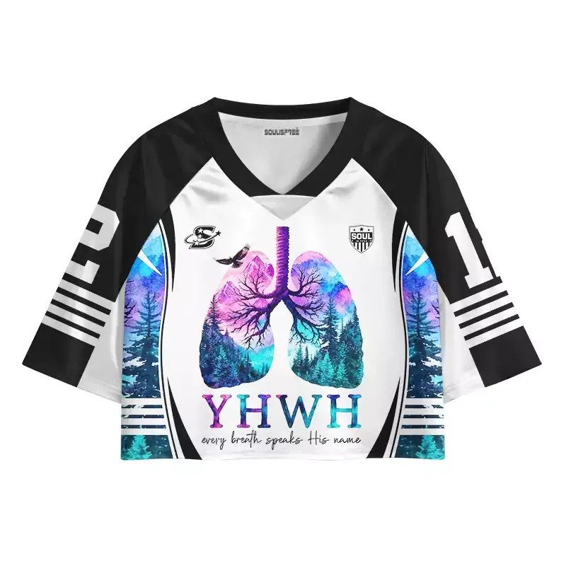 Designed Soulisfree Every Breath Speak His Name Cropped Jersey
