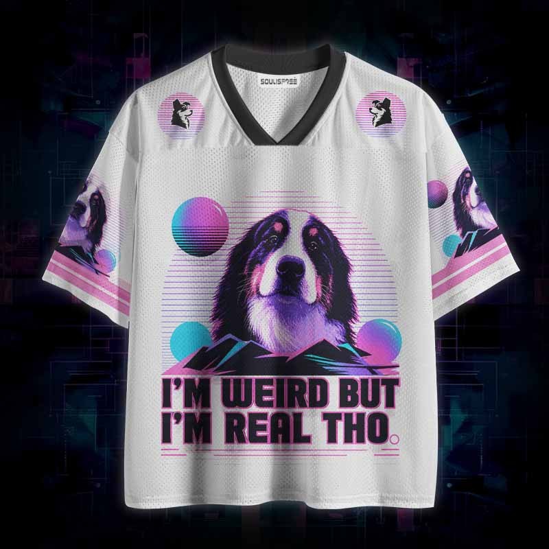 Soulisfree I’m Weird But I’m Real Tho Mesh Jersey