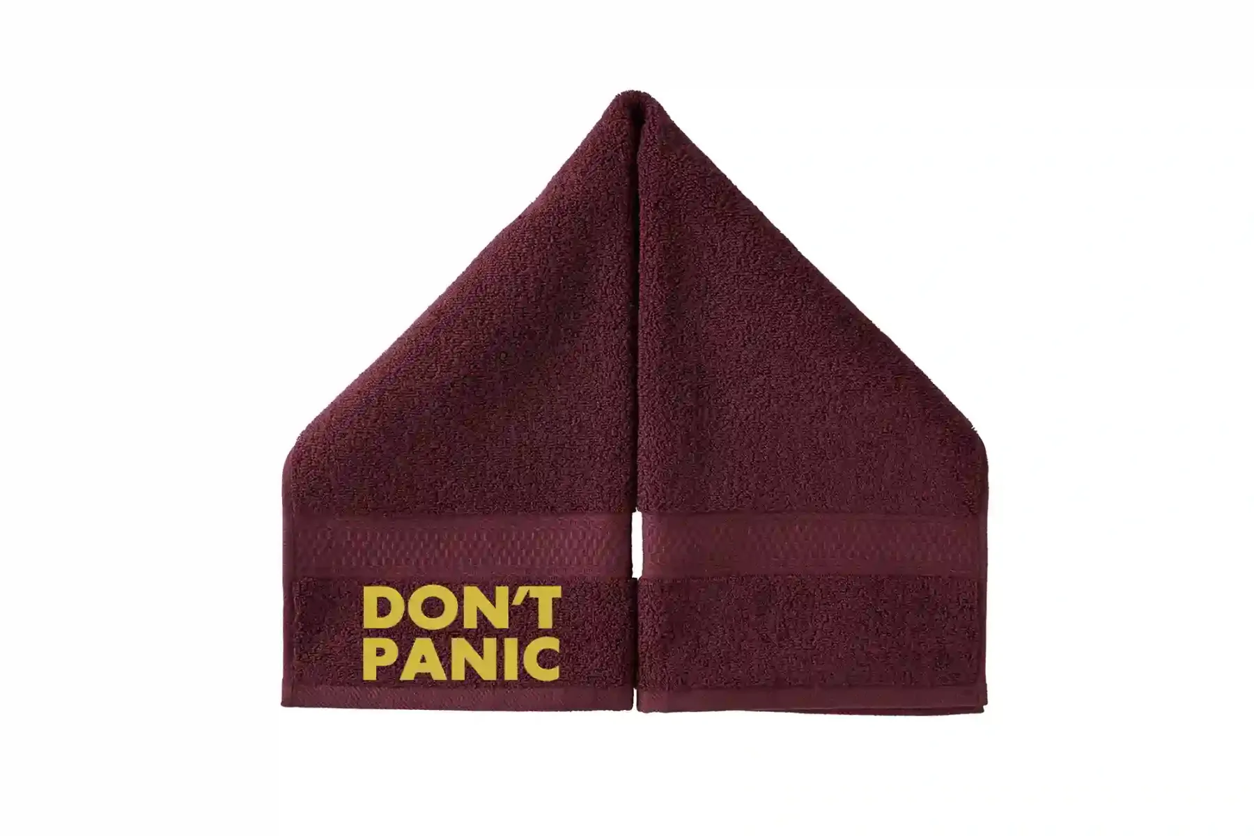 Designed Don't Freak Out Embroidered Hand Towel