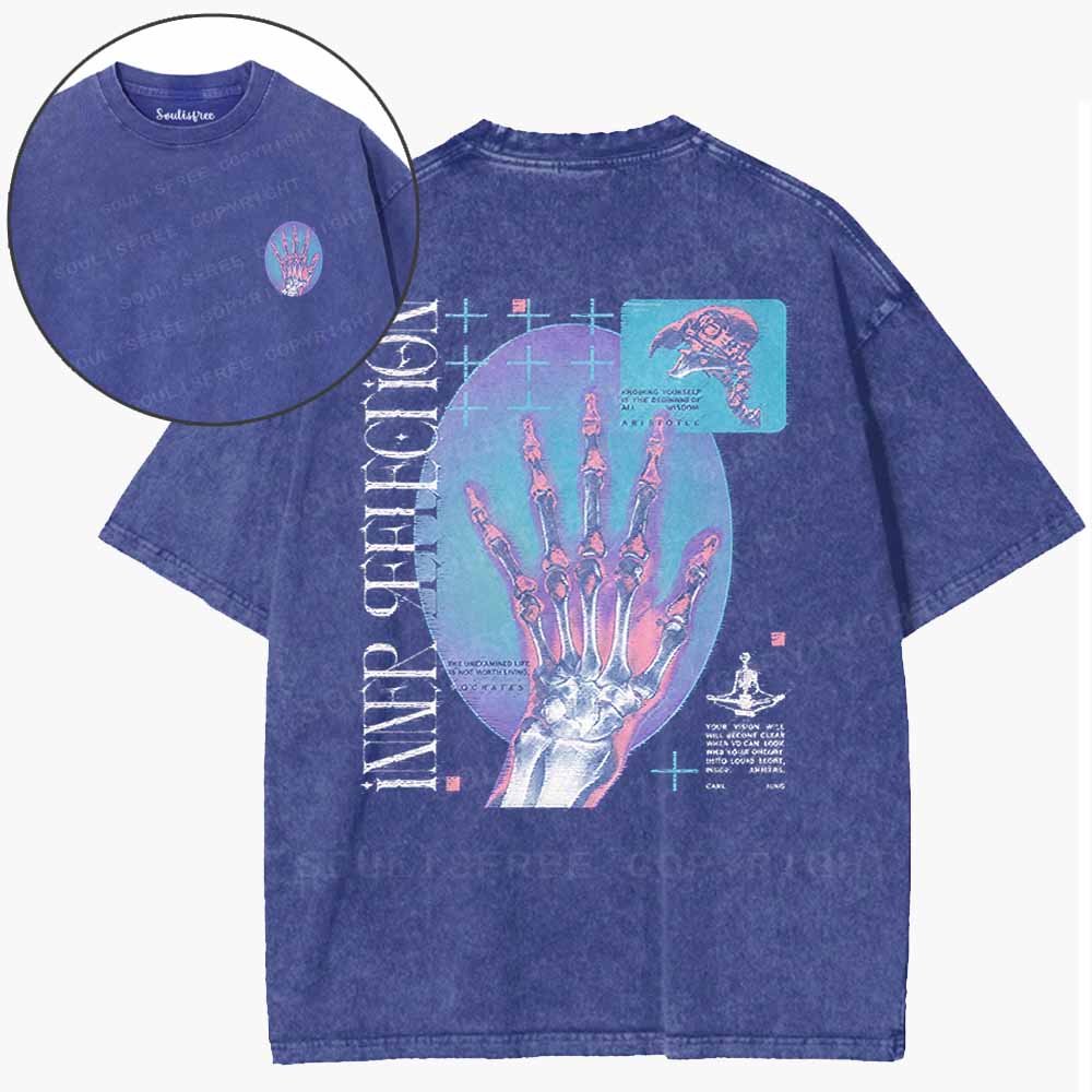 Soulisfree  Look Inward To See Truth Washed Tee