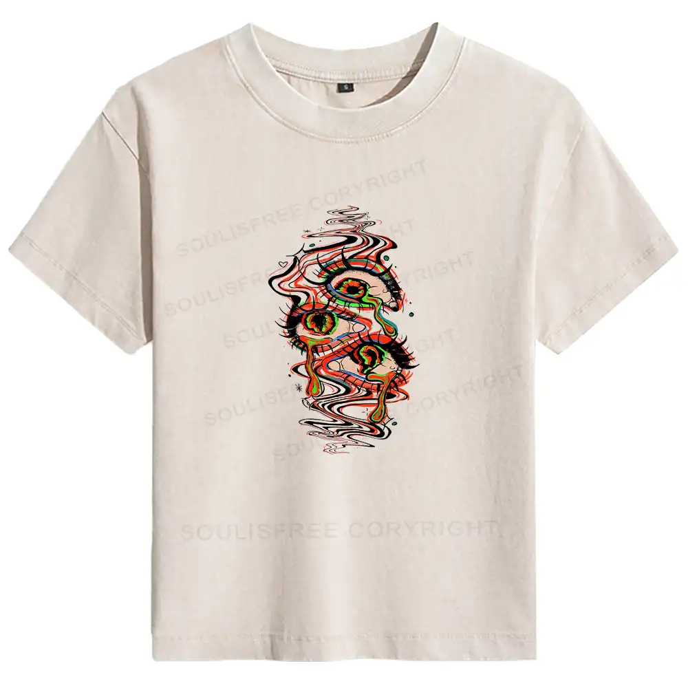 Dream Eyes Basic Washed T-shirt