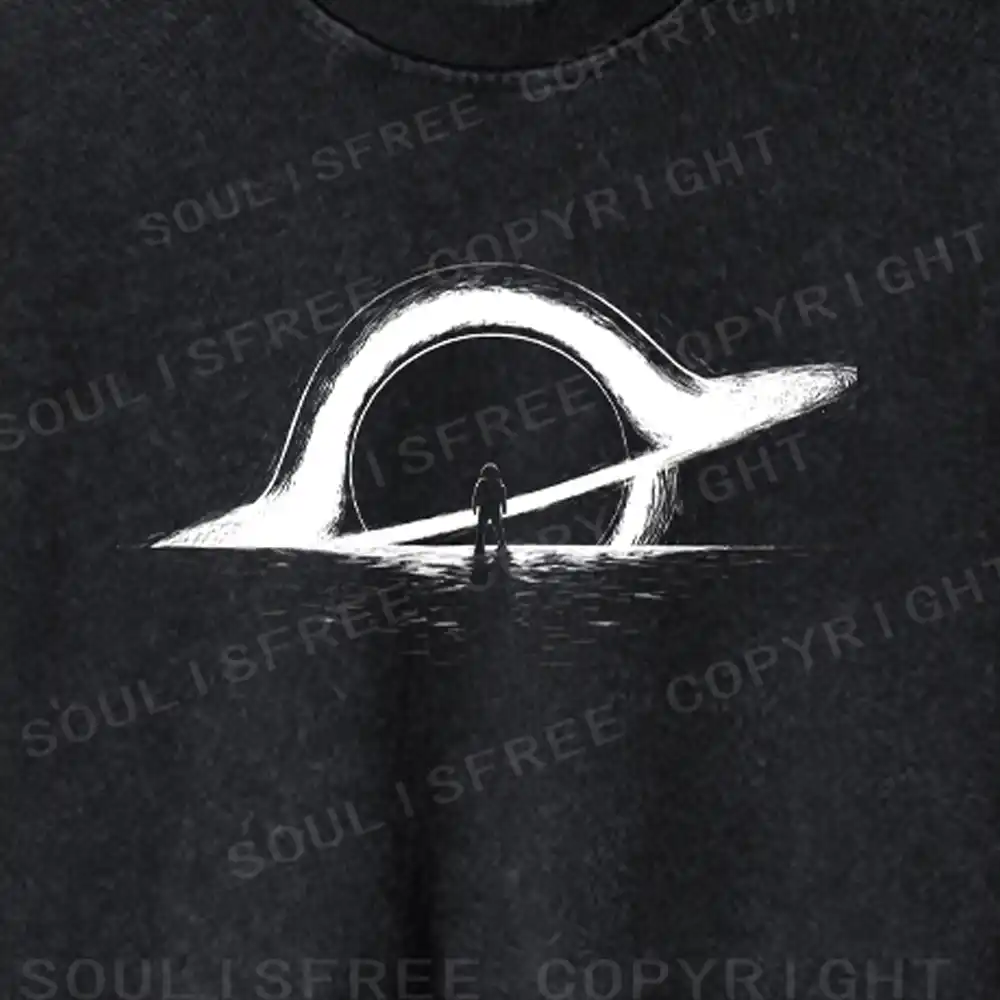 Face Alone Washed Cropped Sweatshirt