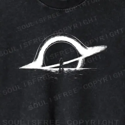 Face Alone Washed Cropped Sweatshirt