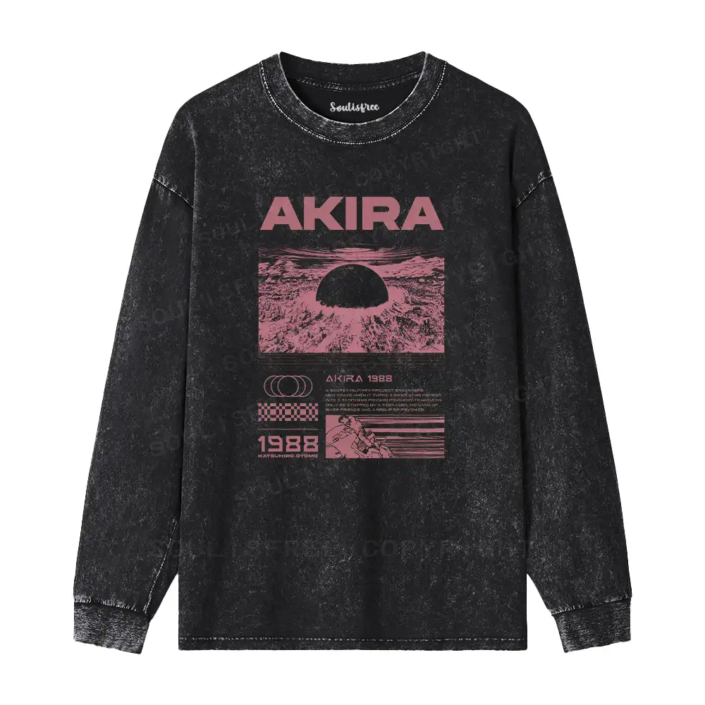 Destruction Washed Long Sleeve Shirt