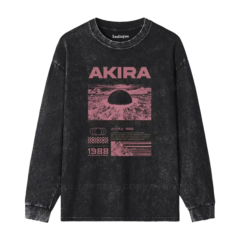 Destruction Washed Long Sleeve Shirt