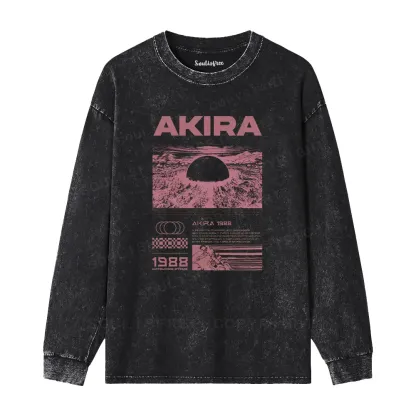 Destruction Washed Long Sleeve Shirt