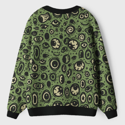 Eye See You Ugly Cardigan Sweaters 