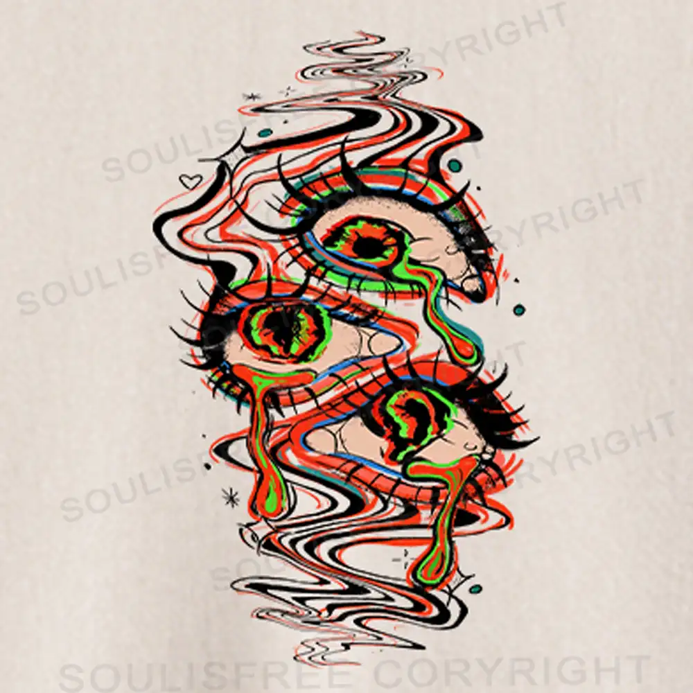 Dream Eyes Washed Crop T-shirt