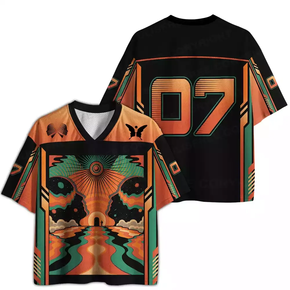 Binary Illusion Psychedelic Mesh Jersey