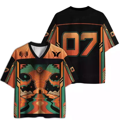 Binary Illusion Psychedelic Mesh Jersey