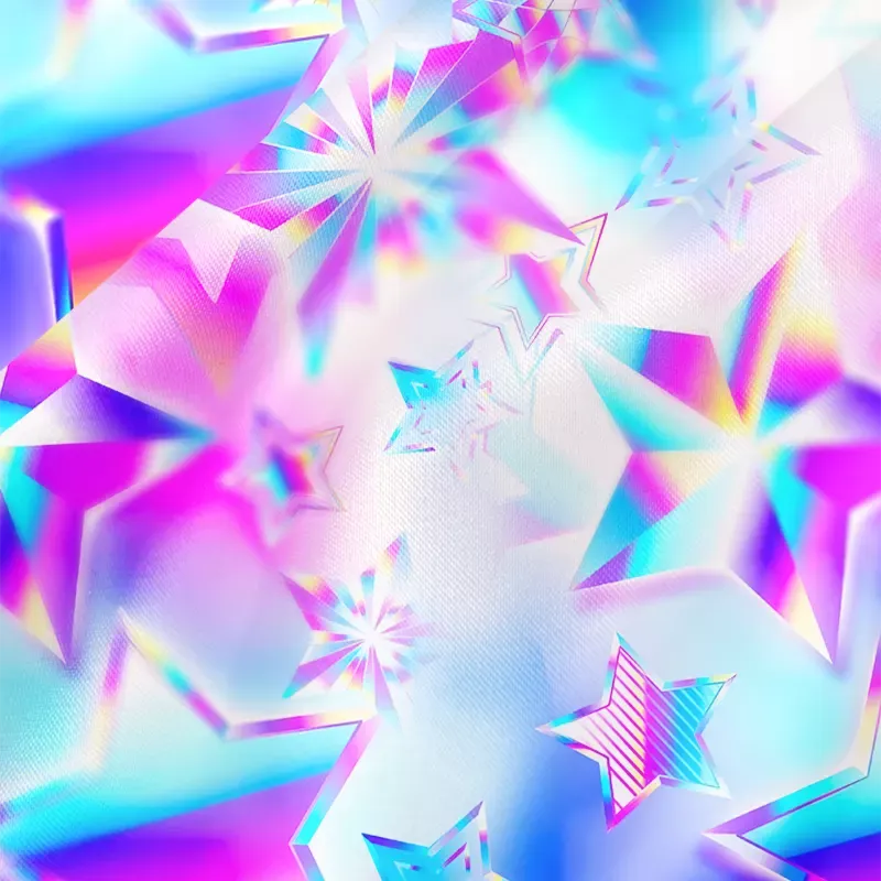 Soulisfree Iridescent Starfield Cowl Neck Satin Mini Dress