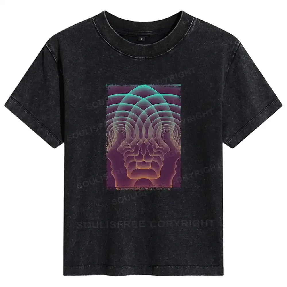 Designed Do You Really Know Yourself Basic Washed T-shirt