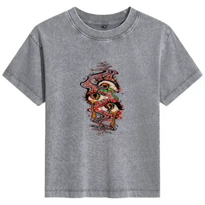 Dream Eyes Basic Washed T-shirt