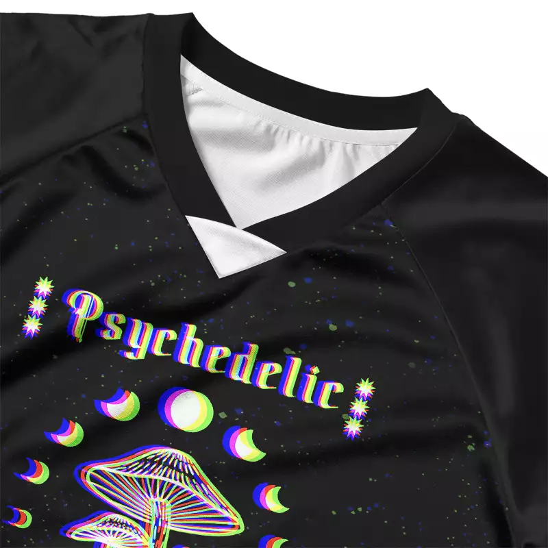 Soulisfree Inner Vision Optic Lines Illusion Cropped Jersey