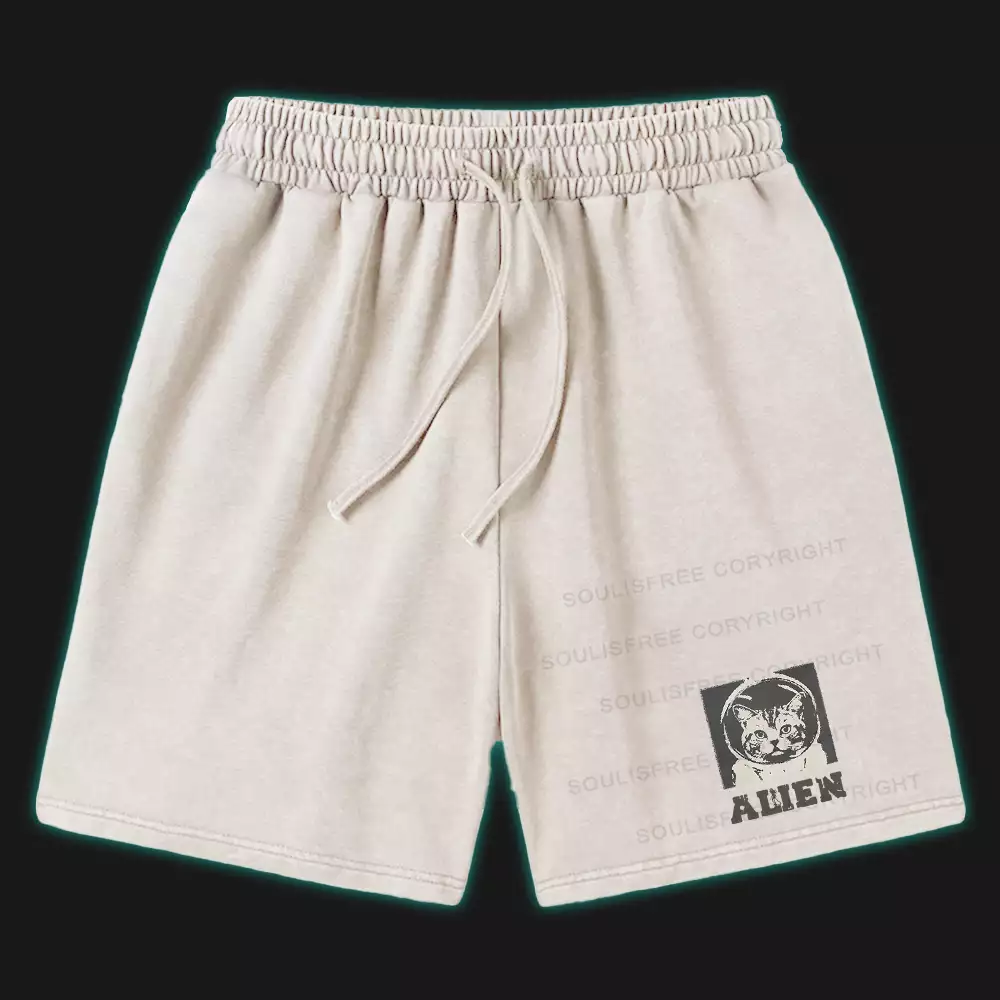Astro Cat Washed Shorts