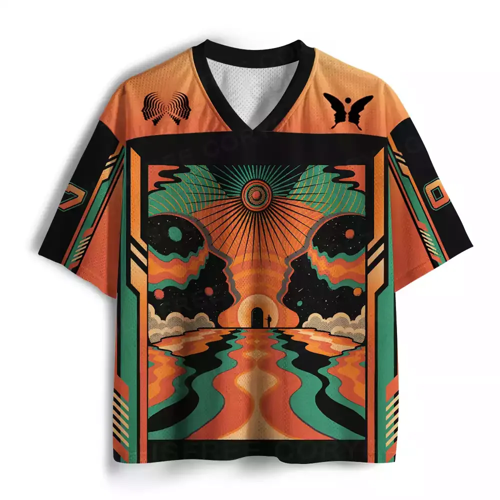 Binary Illusion Psychedelic Mesh Jersey
