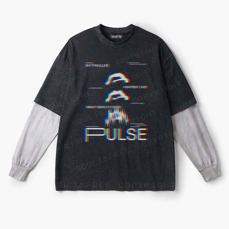 Soulisfree  RHYTHM & LIFE  Layered Long Sleeve Tee