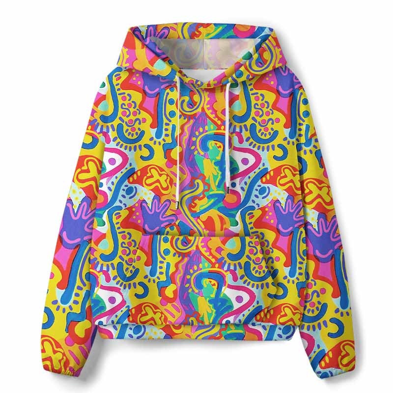 Soulisfree Psychedelic Vibes All-Over Print Hoodie