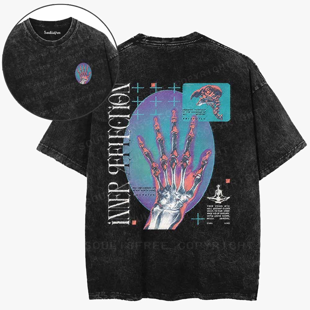 Soulisfree  Look Inward To See Truth Washed Tee