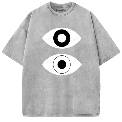 Double All-Seeing Eye Washed T-shirt