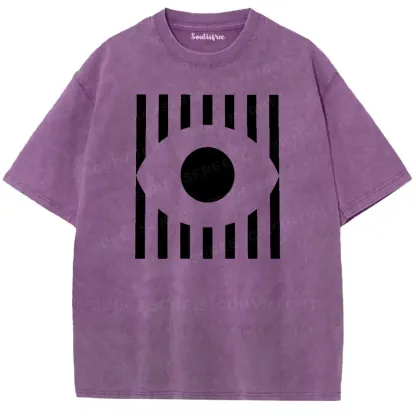 Stripe Geometric Totem Washed T-shirt