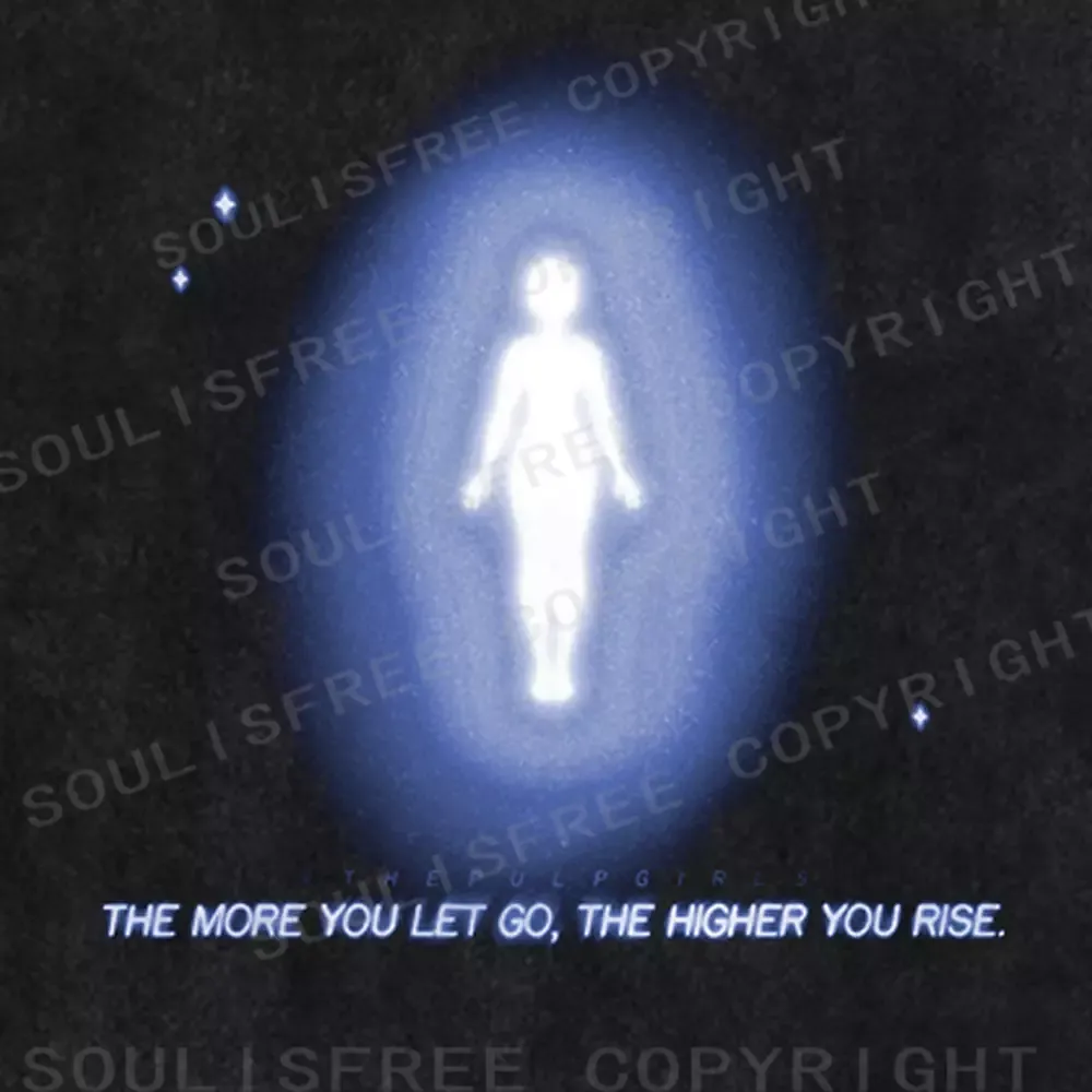 Soulisfree THE MORE YOU LET GO, THE HIGHER YOU RISE Washed Tee