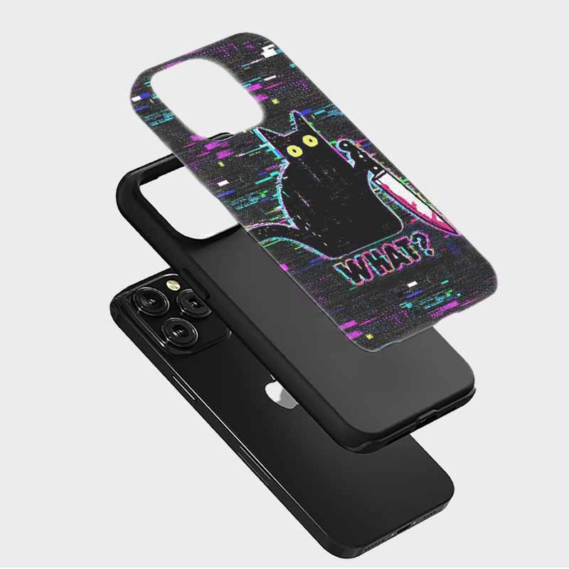 Soulisfree NOISE GLITCH CAT Matte Phone Case