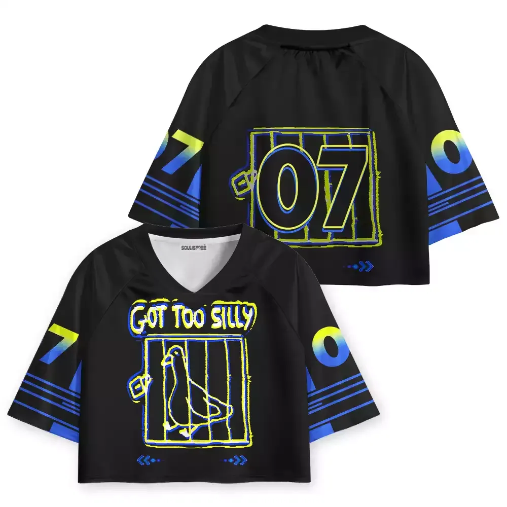 Soulisfree Got Too Silly Cropped Jersey