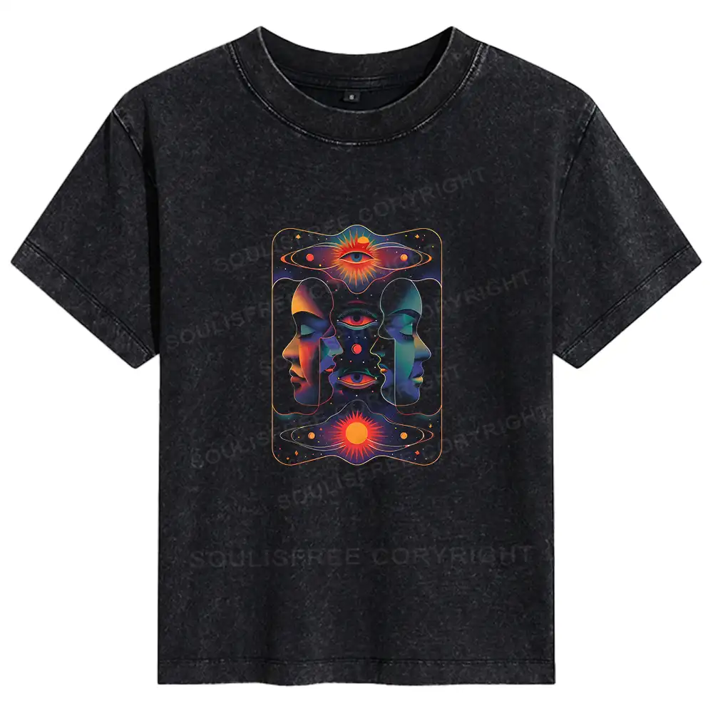 Self-exploration Basic Washed T-shirt