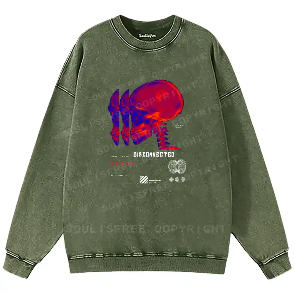 Disconnected Consciousness Washed Sweatshirts