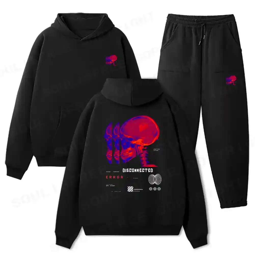 Disconnected Consciousness Fleece Hoodie Set