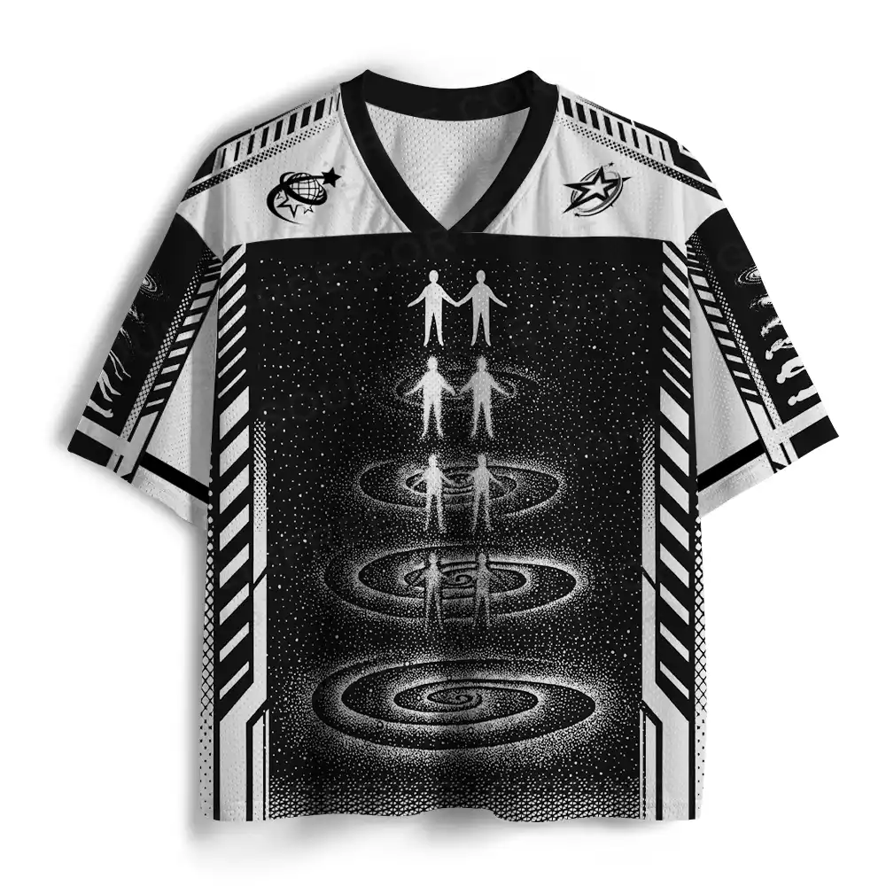 Stardust Dual Figure Spiral Mesh Jersey