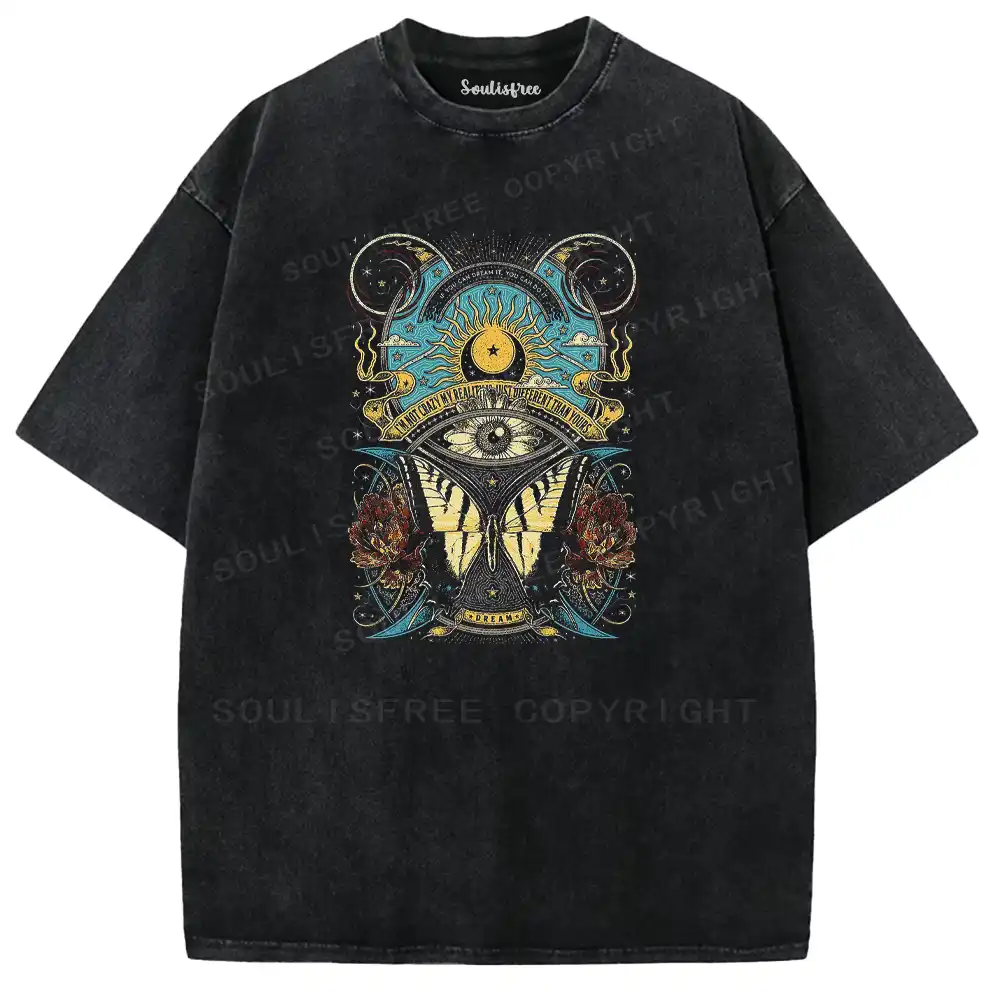 Ocular Papilio Arcane Emblem Washed T-shirt