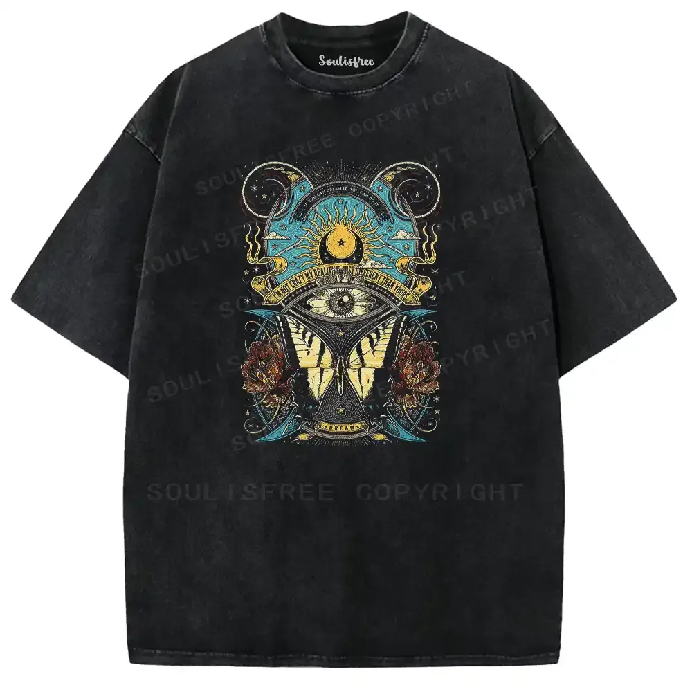 Ocular Papilio Arcane Emblem Washed T-shirt