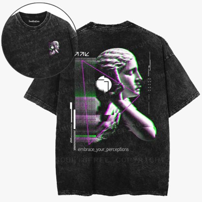 Soulisfree  Perception Is Reality Washed Tee