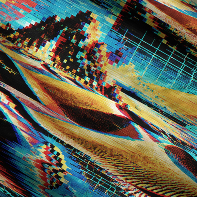 Soulisfree Glitch In The Desert Fuzzy Cardigan Sweater