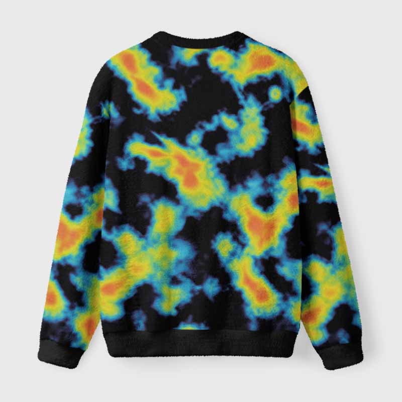 Soulisfree Thermal Heatmap Fuzzy Crewneck Sweater