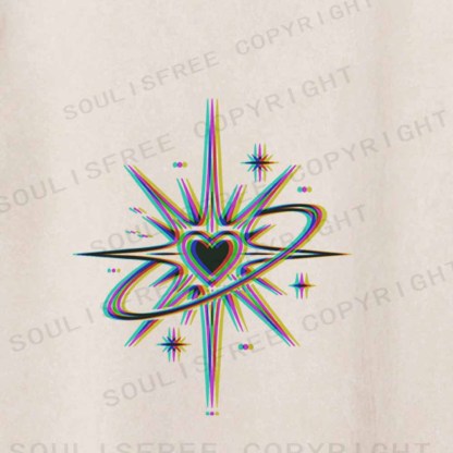 Soulisfree  Chromatic Cosmic Love Washed Tee