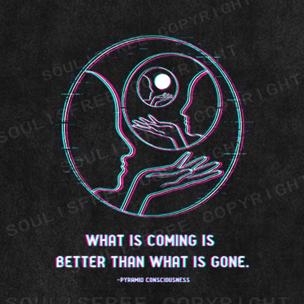 Soulisfree  WHAT IS COMING IS BETTER THAN WHAT IS GONE Washed Tee