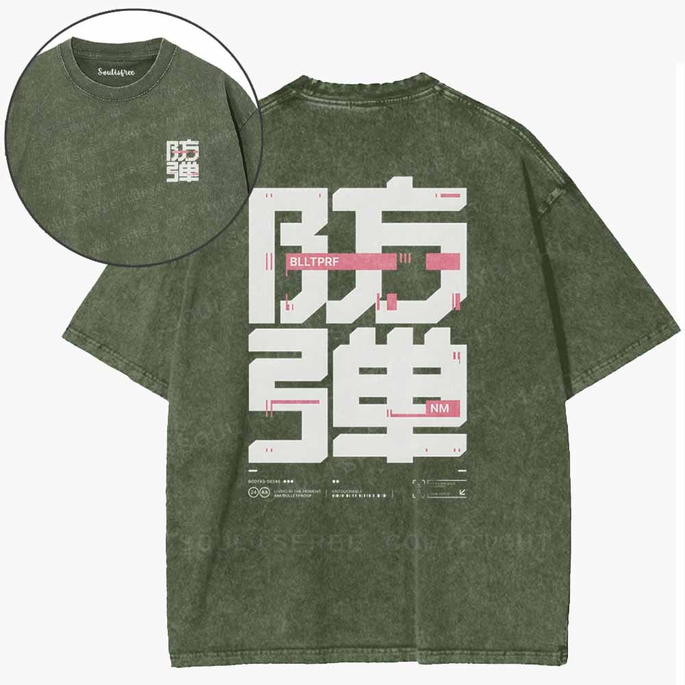 Soulisfree  Digital Fortress Washed Tee