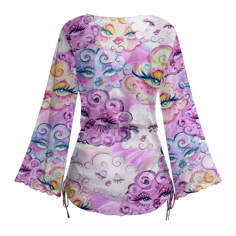 Soulisfree Psychic Grace Occult Sheer Mesh Cover Up