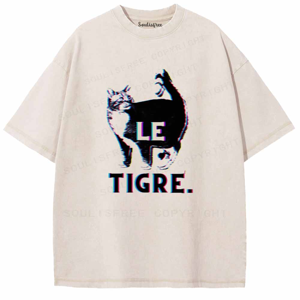 Soulisfree  LE  TIGRE Washed Tee