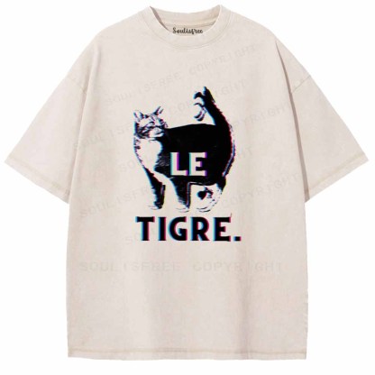 Soulisfree  LE  TIGRE Washed Tee