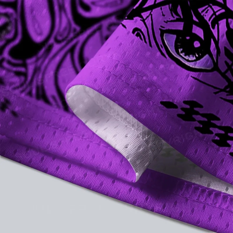 Soulisfree Psychedelic Gaze Grid Mesh Jersey