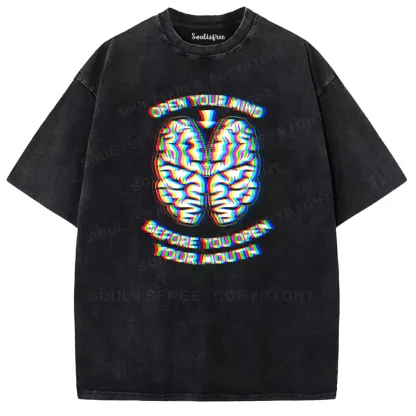 Soulisfree Neon Thoughts, Careful Words Washed Tee