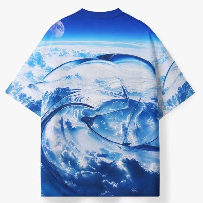 Soulisfree BETWEEN SKY & SEA ECO‑PERF Graphic Tee