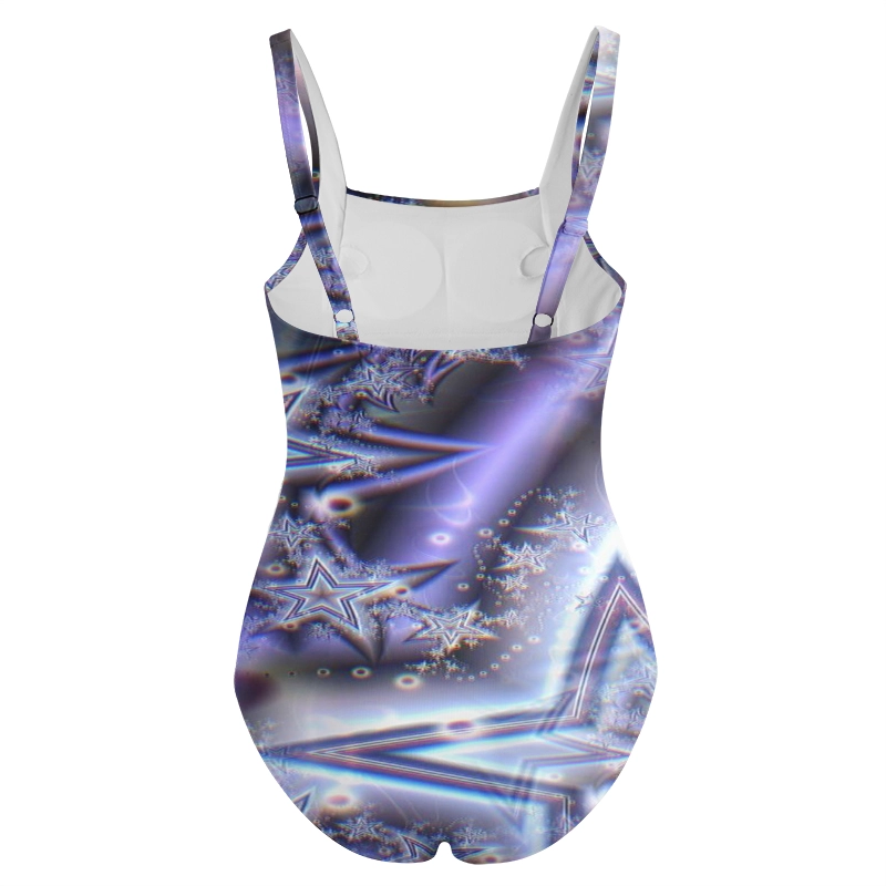 Soulisfree  Cosmic Galaxy Stars Galaxy One‑Piece Swimsuit