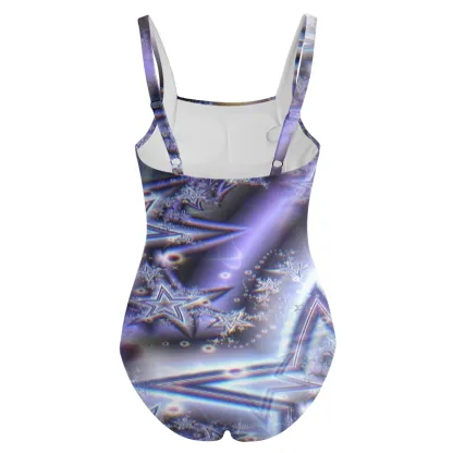 Soulisfree  Cosmic Galaxy Stars Galaxy One‑Piece Swimsuit