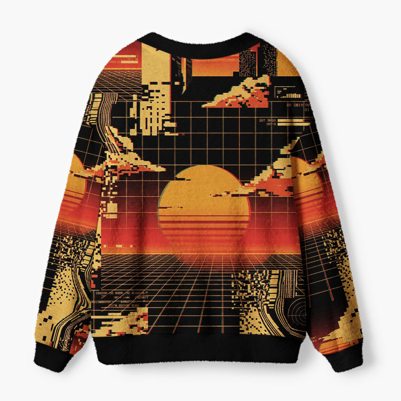 Soulisfree Where Reality Meets The Unknown Fuzzy Cardigan Sweater