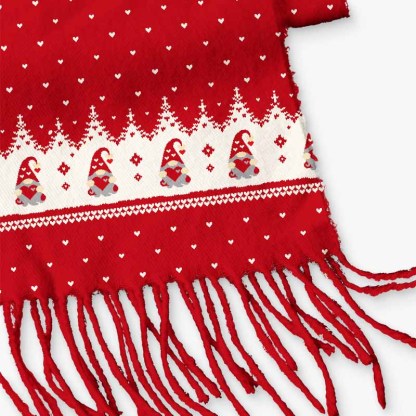 Soulisfree Little Guardians Of Christmas Magic Fuzzy Fringed Scarf